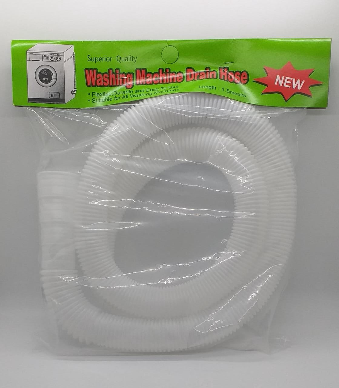 Washing Machine Drain Hose 1.5M White