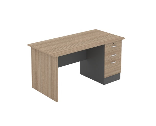 Office Desk Modern Space Melamine 3 Draw 48" X 24" 20-60 / DESK0210