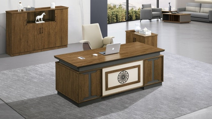 Office Desk Modern Space Melamine Executive 79" X 36" 2346 / DESK0216