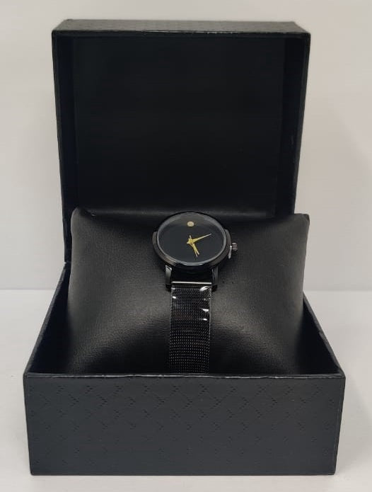 GENERIC Watch Fashion Women Black with Mesh Strap