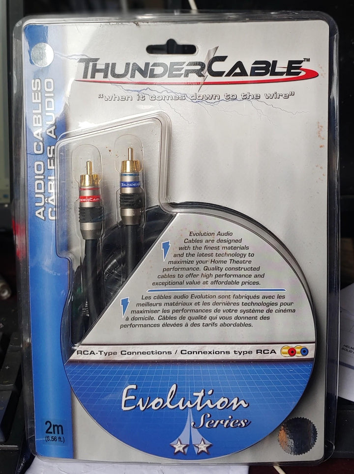 THUNDER CABLE Lead 2 Rca Male to 2 Rca Male 6.6' EVA-2M