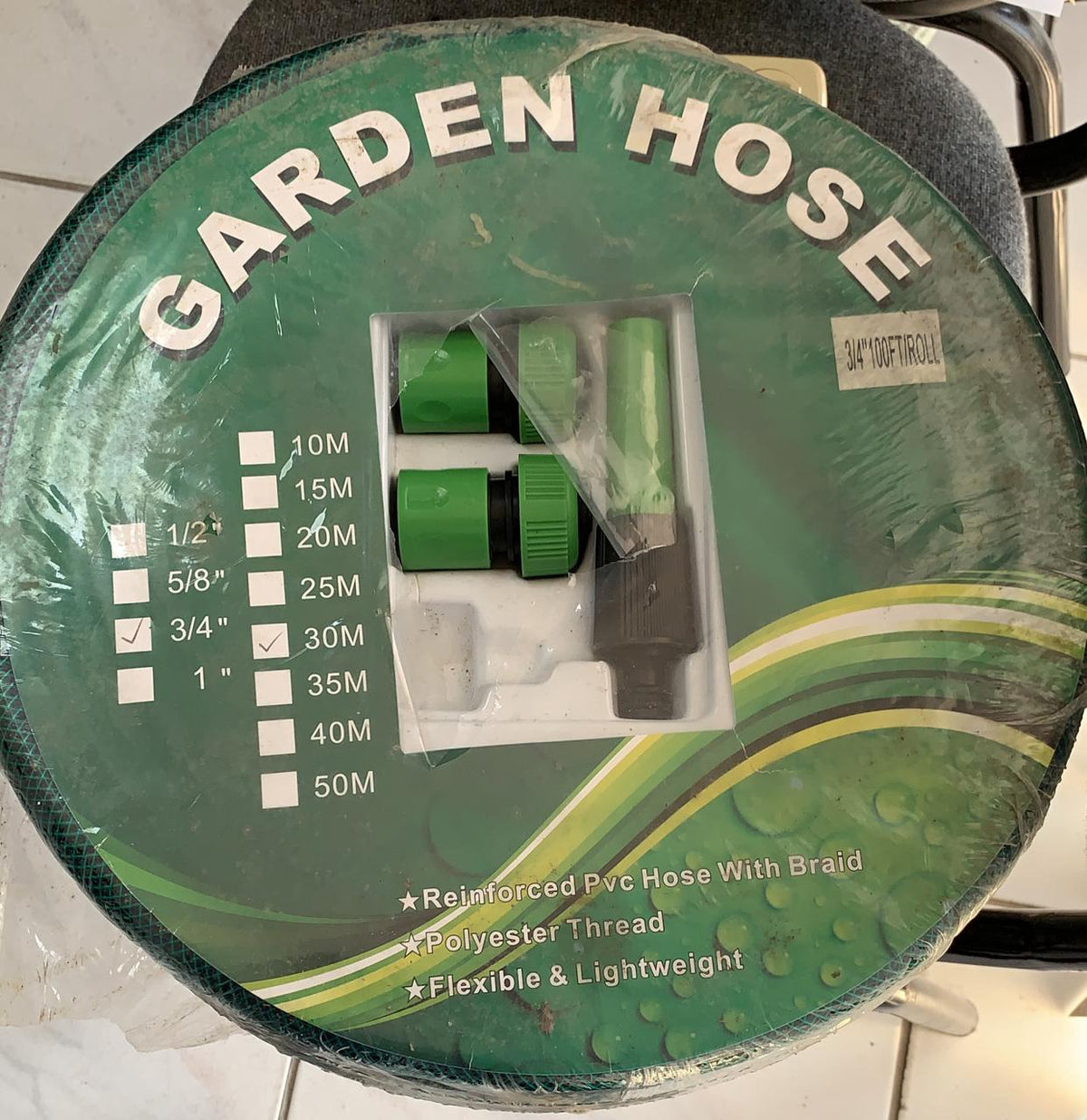 Hose 3/4" X 100FT Garden Hose W/NOZZLE Set