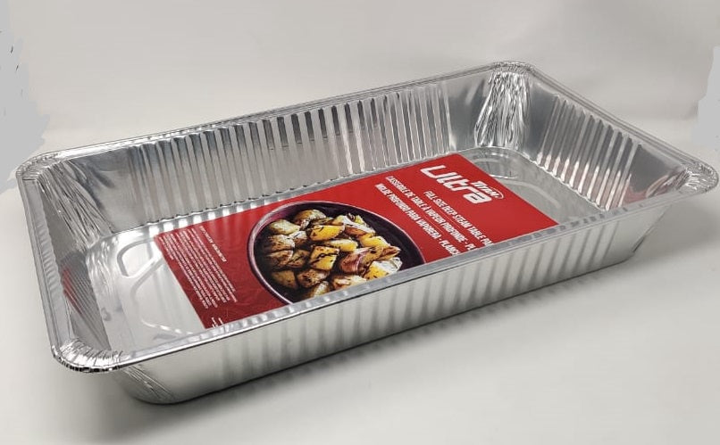 TITAN Foil Tray Ultra BZ92019R Full Size Deep Stream Table Pan 19.5X11.75X3.125" 49.5X29.8X7.9CM