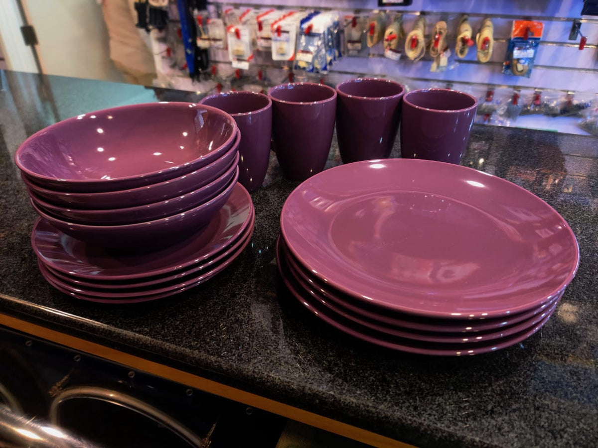 Dinner Set 16PCS Ensemble De Vaissel JY-YYCSP Purple