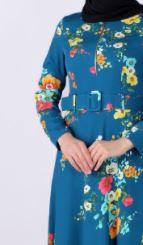 OZ DUMAN Dress Floral Green