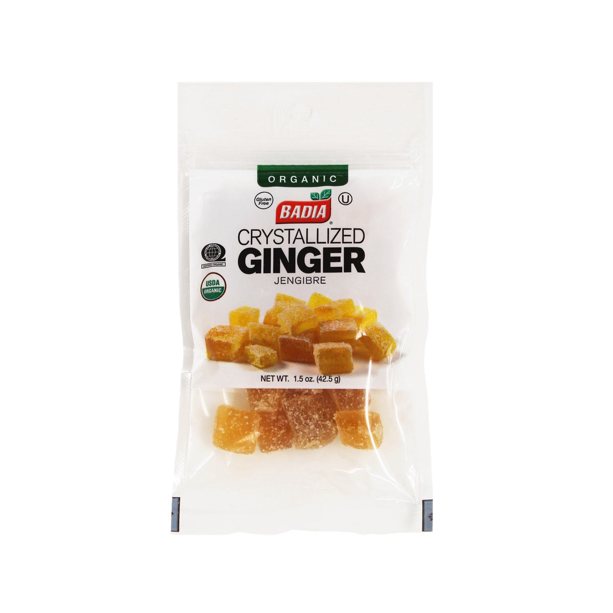 BADIA Crystallized Ginger Jengibre 1.5OZ 42.5G