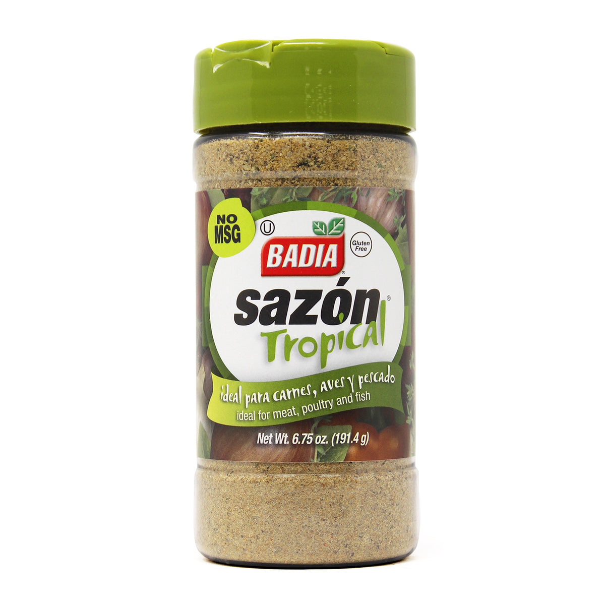 BADIA Sazon Tropical Ideal for Meat Poultry and Fish 6.75OZ 191.4G