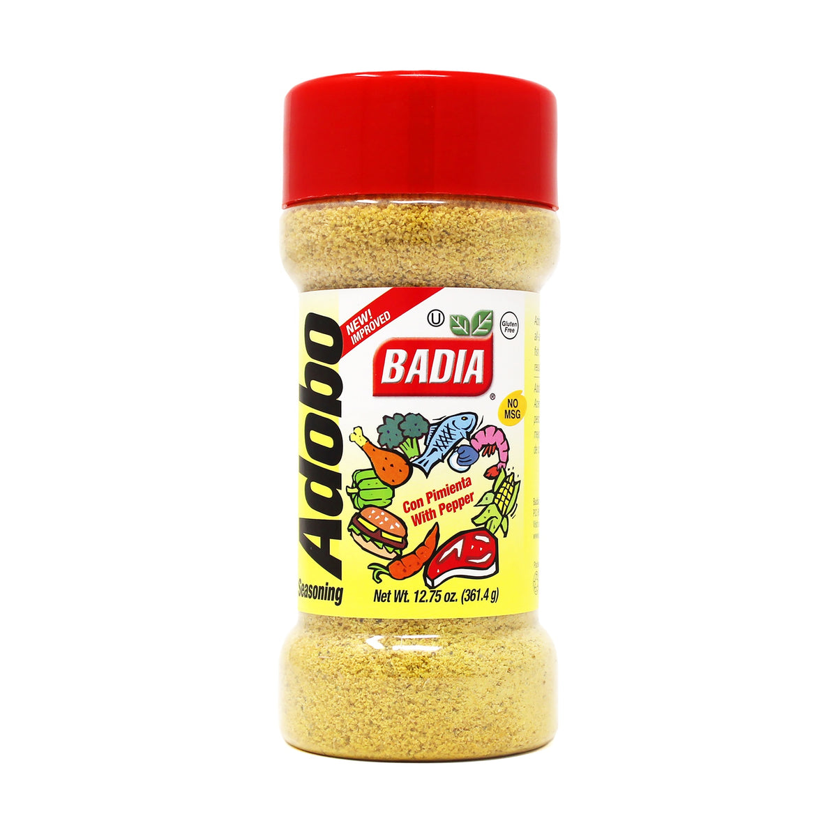 BADIA Adobo Seasoning with Pepper 12.75OZ 361.4G .