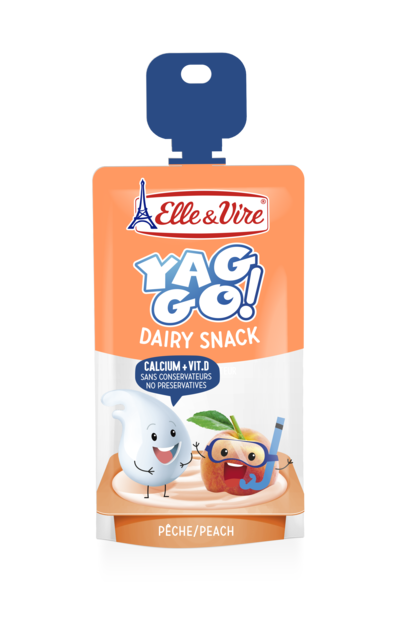 Elle& Vire Yaggo Snack Kids Peach 80g