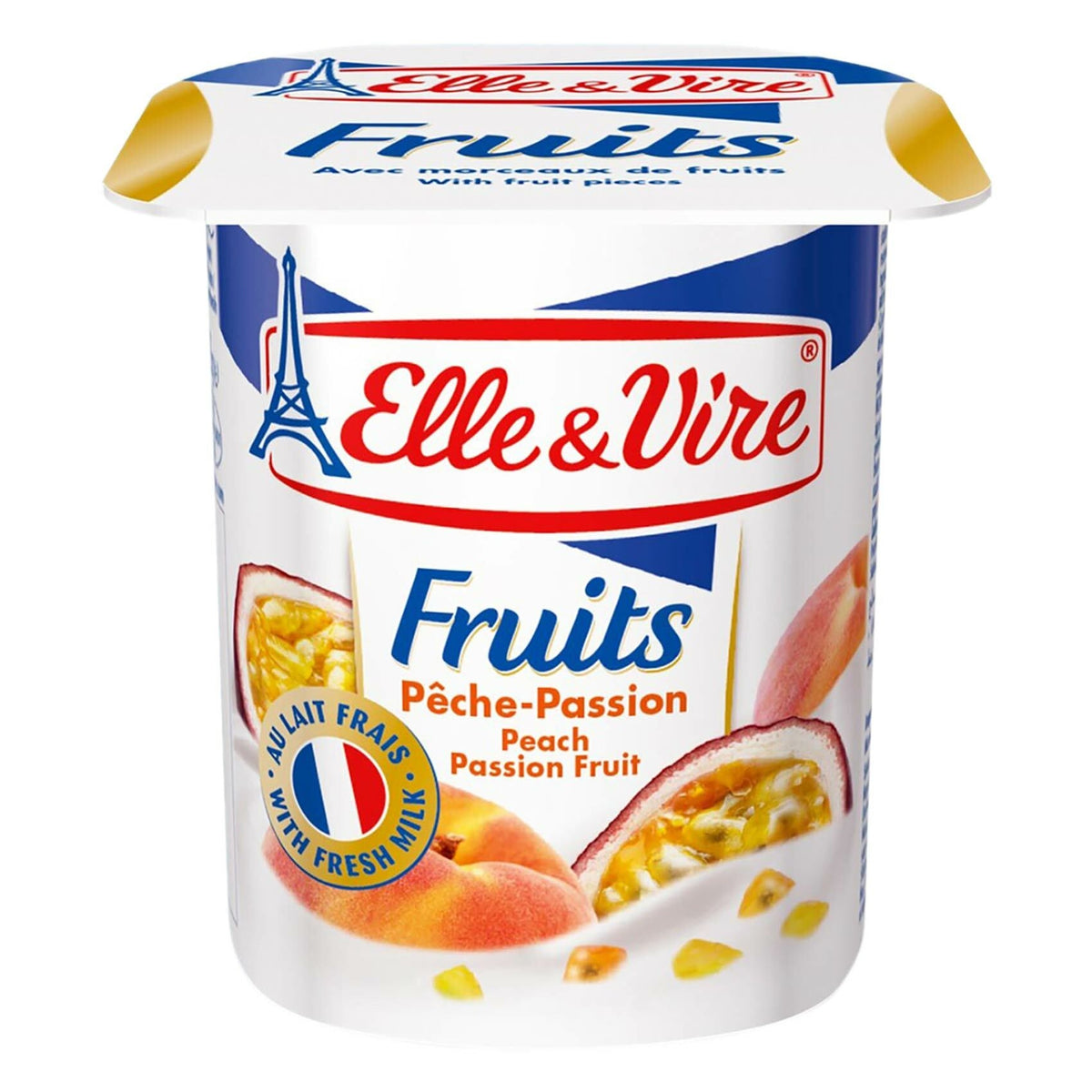 Elle&Vire Yogurt Peach 125g