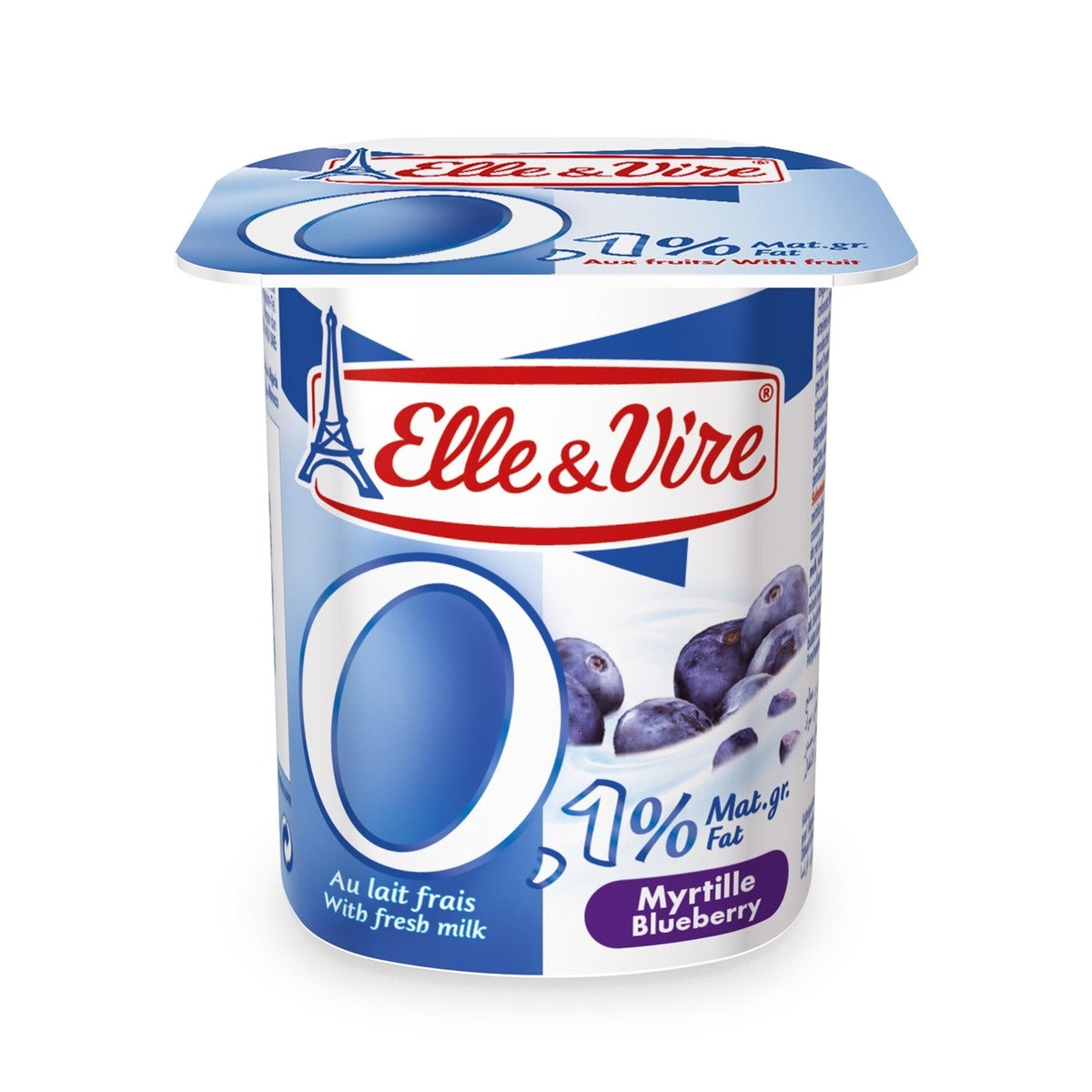 Elle&Vire Yogurt Blueberry light 125g