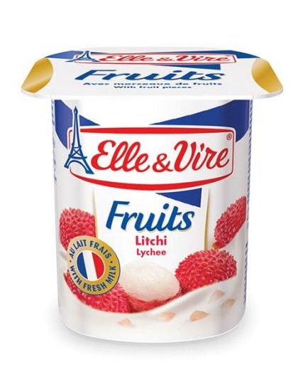 Elle&Vire Yogurt Lychee 125g
