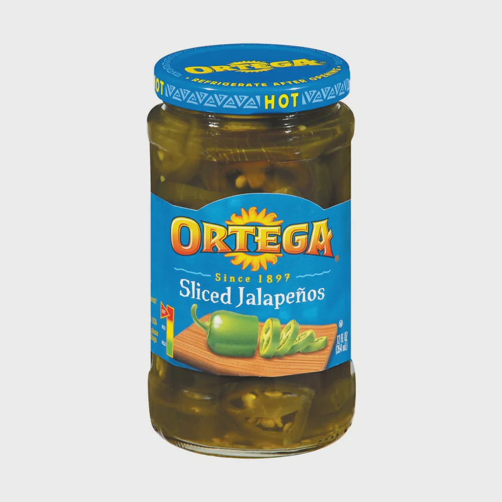 ORTEGA Sliced Jalapenos Hot 12OZ 354ML