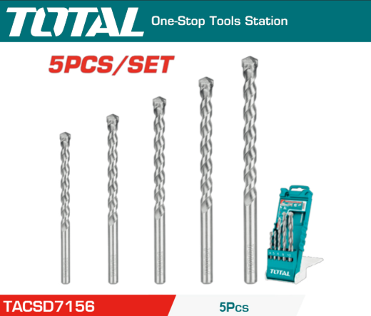 TOTAL Drill Bit 5PCS Set TACSD7156 Multifunction