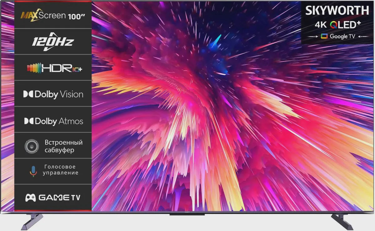 SKYWORTH Television 100" 100Q78G Google TV Android Smart LED