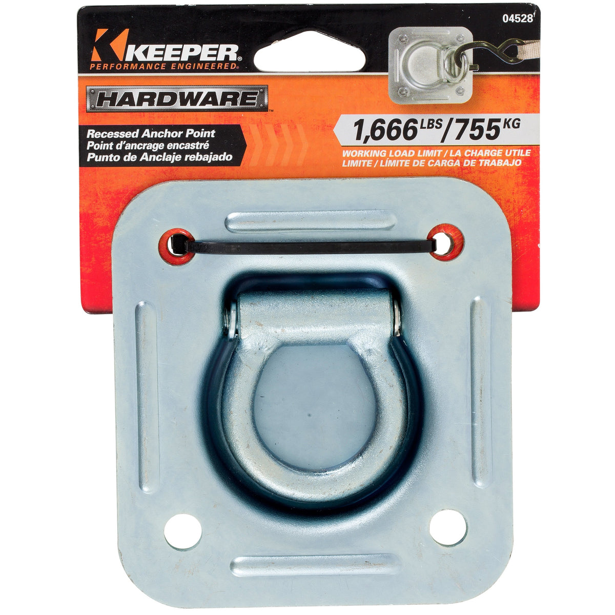 Recessed Anchor Point Keeper 755KG 04528