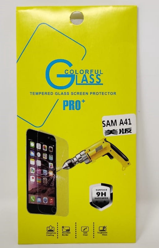GENERIC Phone Screen Protector for Samsung A41 Tempered Glass Pro+ Colorful Glass