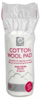 Fitzroy 100% Cotton Wool Pads 50's
