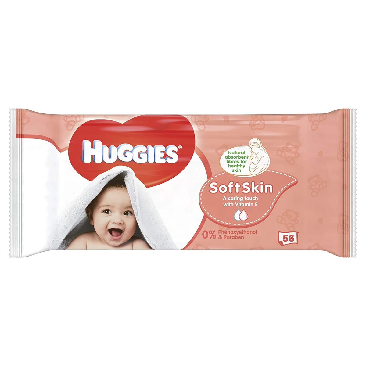 Huggies Wipes Baby Soft Skin 56's