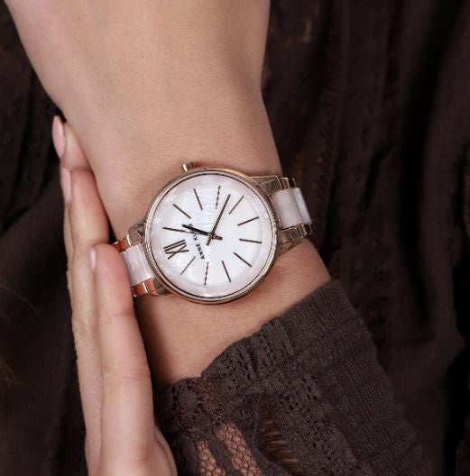 ANNE KLEIN Watch Women Bracelet Resin 1412RGWT