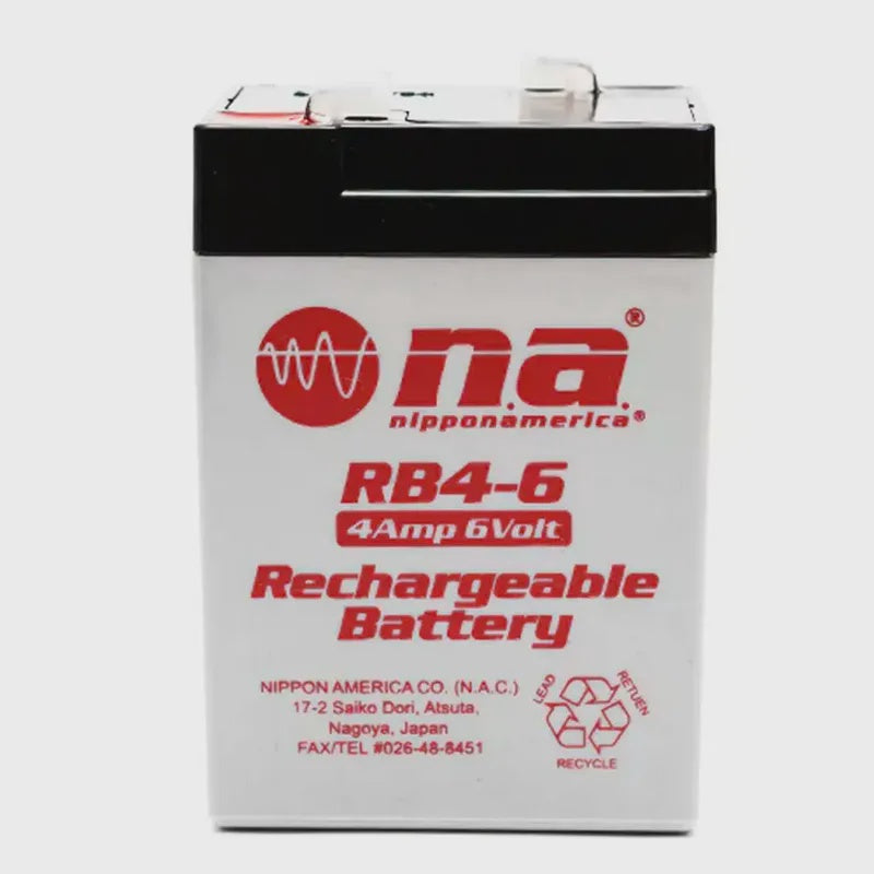 NIPPON AMERICA Battery Rechargeable 6V RB4-6