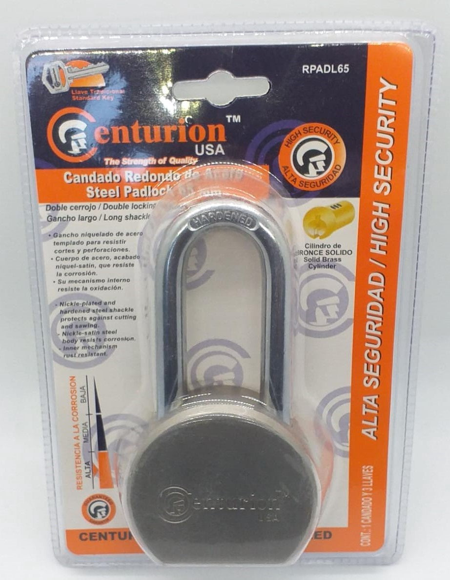 CENTURION Padlock 65MM Steel Long RPADL65