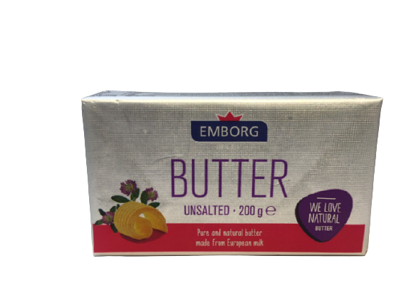Emborg Butter Unsalted 200g
