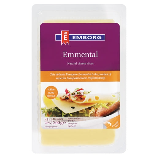 Emborg Cheese Emmentaler Sliced 150g