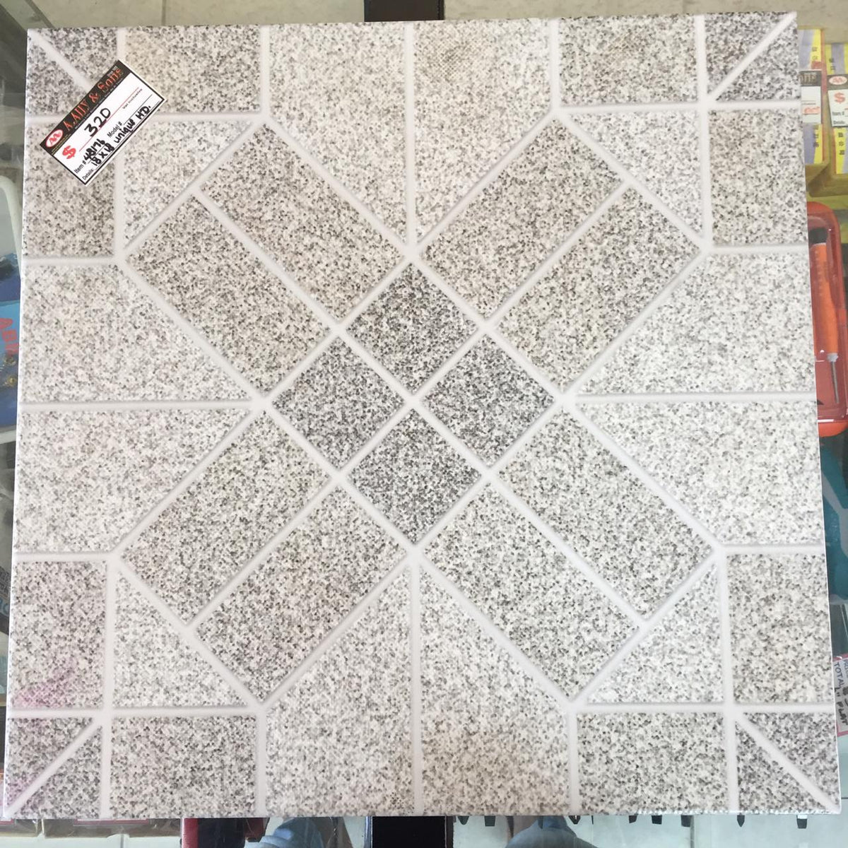 Tile Ceramic 18X18 N/SKID #Unique HD