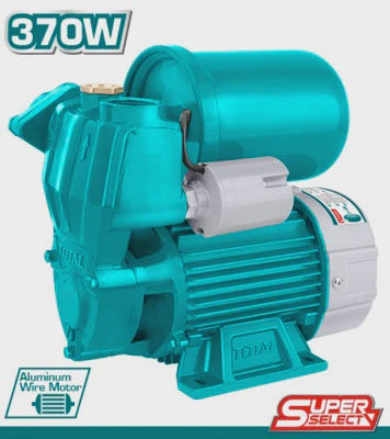 TOTAL Water Pump UTWP937016 with Tank 370W 1/2HP 110V SELF-PRIMING