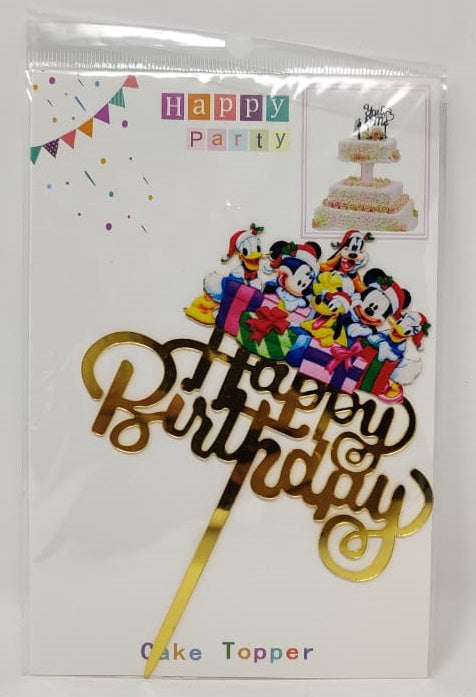 Party Cake Topper Happy Birthday Mickey Mouse YS15