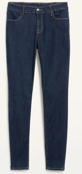 OLD NAVY Women Jeans Super Skinny Dark Wash MID-RISE