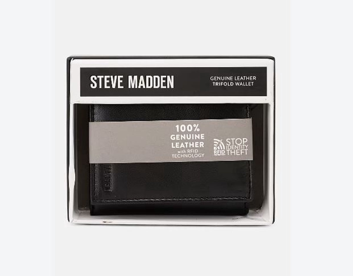 STEVE MADDEN Wallet Men Trifold Black