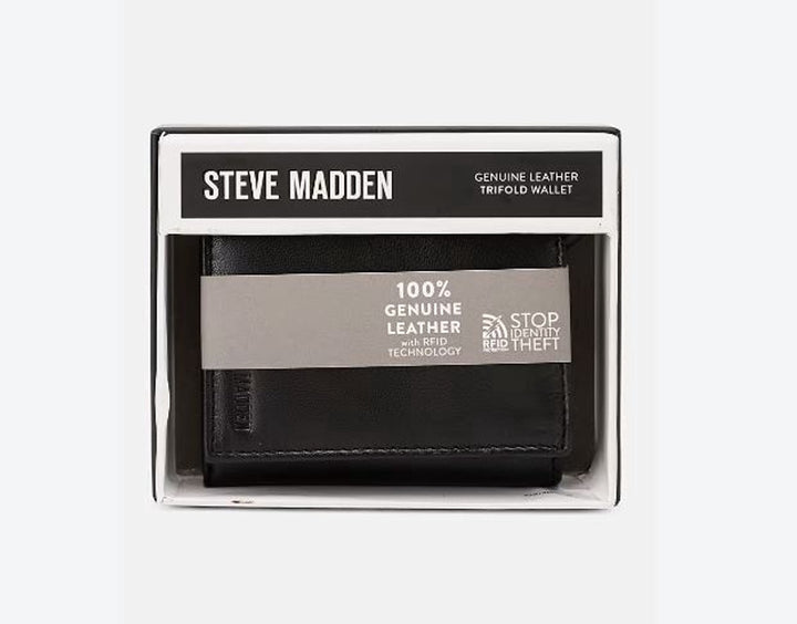 STEVE MADDEN Wallet Men Trifold Black