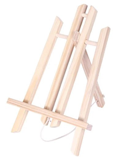 Artist Easel Stand Only 11.8" Small Wooden Unpainted