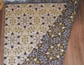 Prayer Mat Lightweight Cream & Blue / Purple