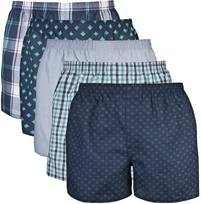 GILDAN Men Boxers Woven 5PACK