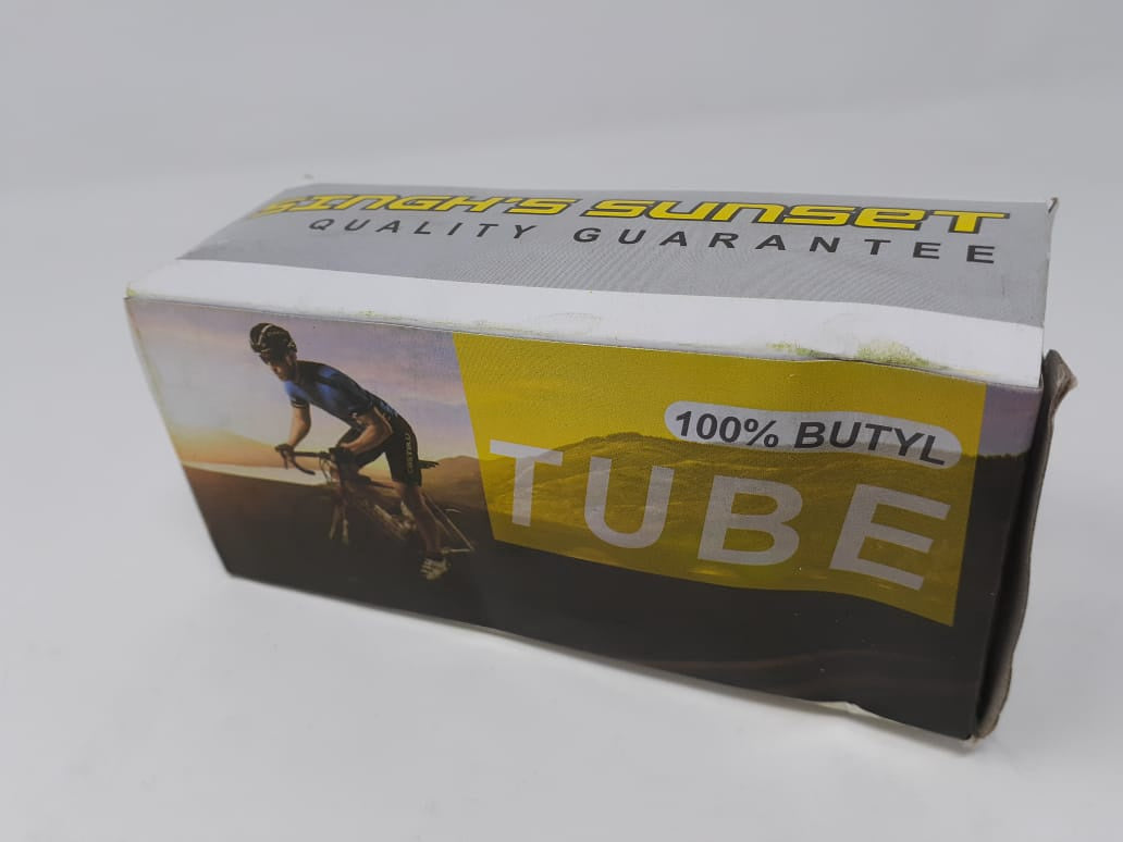 SINGH'S SUNSET Bicycle Tube 12" 12X1.95/2.125 A/V 100% Butyl Singh Sunset