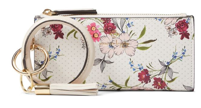NANETTE LEPORE Wallet Women Tech Wallet Floral Ring Bracelet