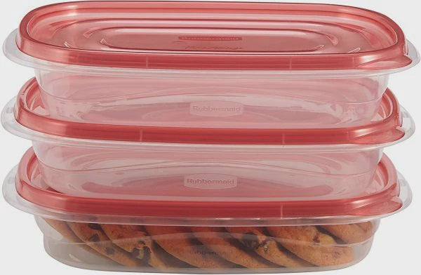 RUBBERMAID Food Bowl Take Alongs Rectangles 4CUPS 950ML 3PCS 2093267