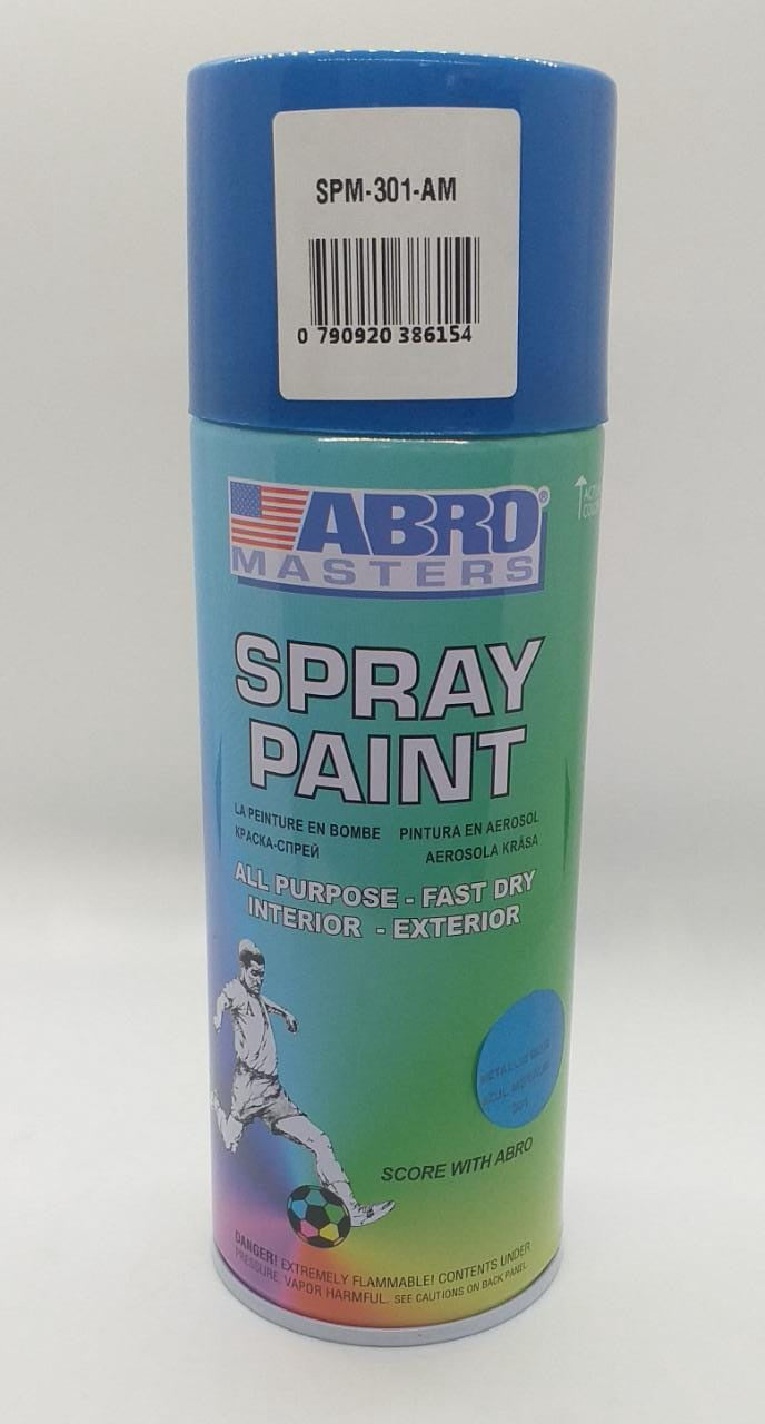 ABRO Tin Spray Blue Light Metallic #301
