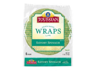 Wraps Savory Spinach Toufayan 6 count