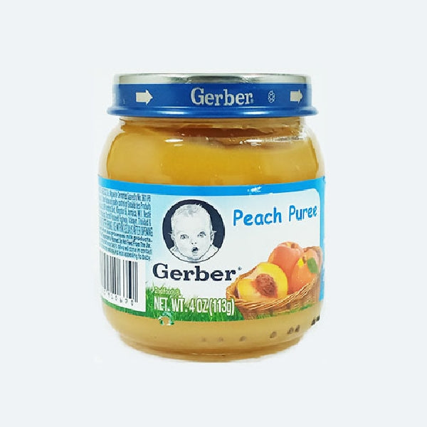 Gerber #2 Foods Puree Peach 4oz