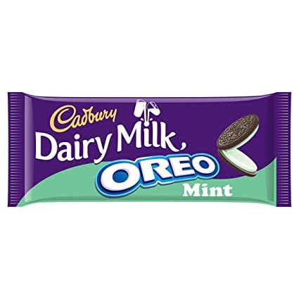 Cadbury Dairy Milk w Oreo Mint 120g