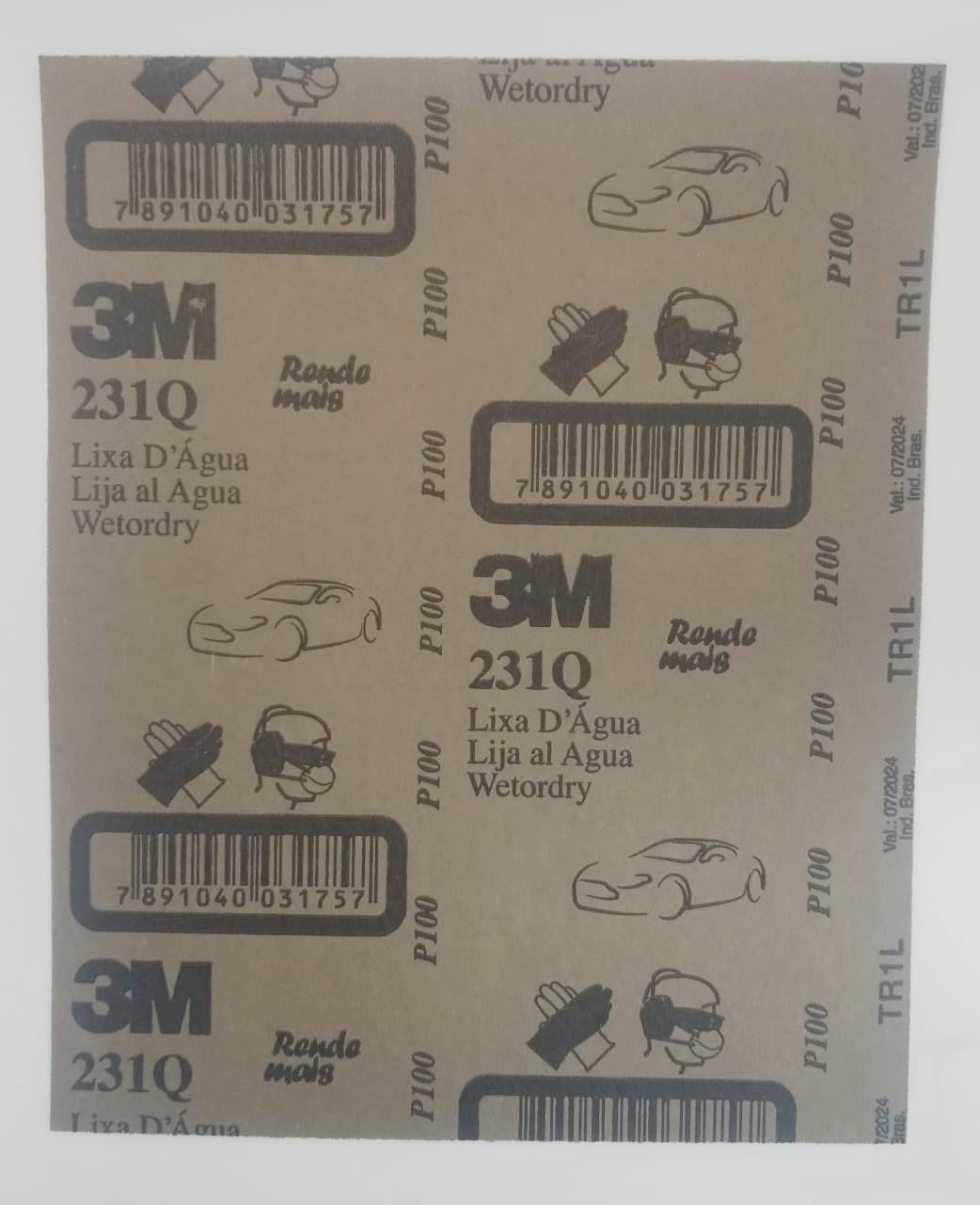 3M Sand Paper Metal #100 /Alcar