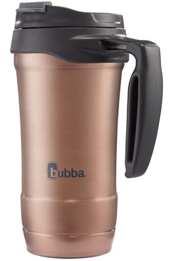 BUBBA Travel Mug Hero DUAL-WALL VACUUM-INSULATED Stainless Steel 18 OZ.
