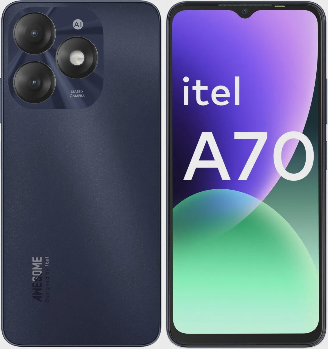 ITEL Cellphone A70 A6610L 8GB 128GB Starlish Black