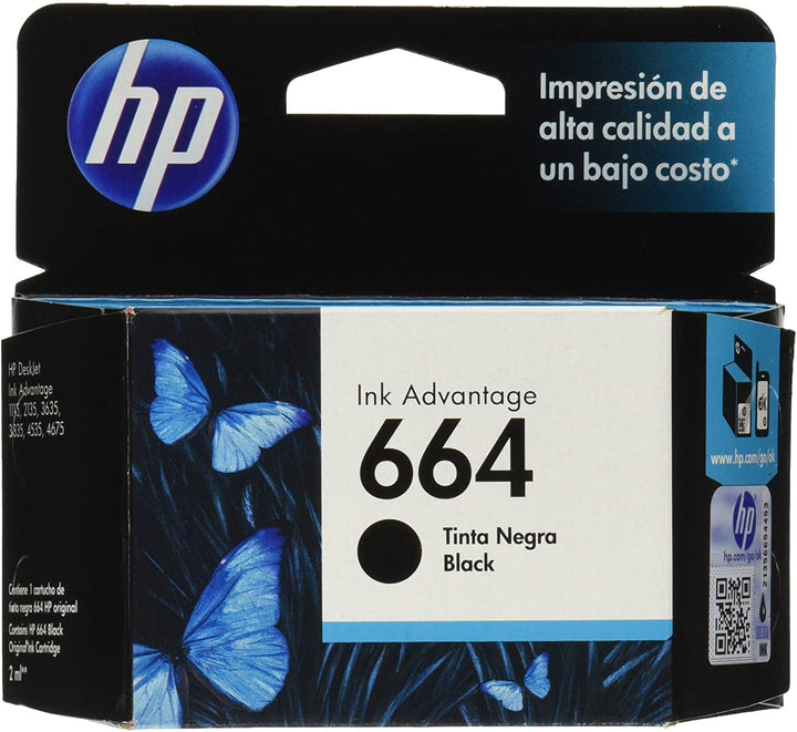 HP Computer Printer Ink 664 Black F6V29AL