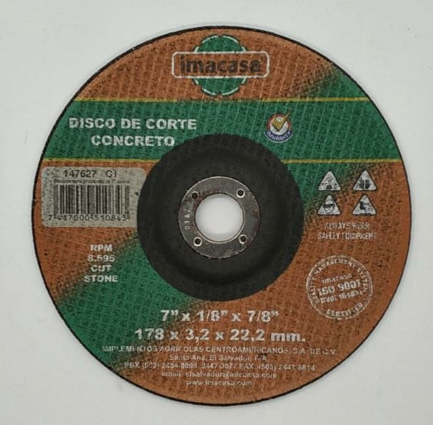 Disc 7" Imacasa Stone Cutting 147627 C1