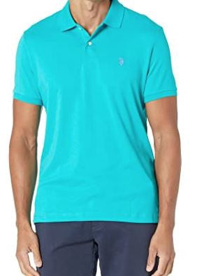 US POLO ASSN. Men Shirt Polo Us Polo Teal Luxury Feel